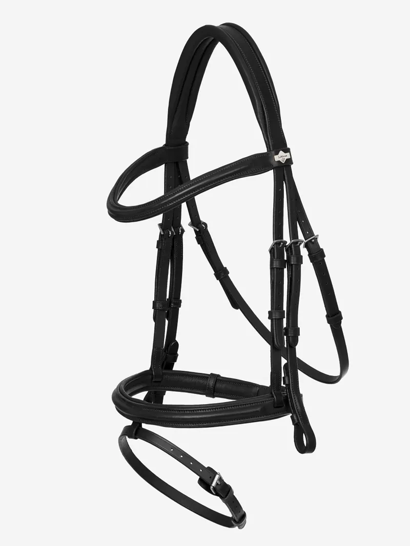 LeMieux Arika Flash Bridle in Black and Silver-1
